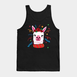 Llama Christmas Ornament Gift 2020 Tank Top